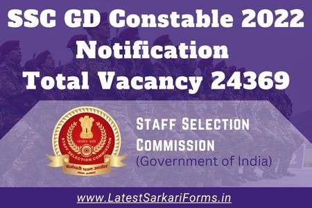 SSC GD Constable 2022 Notification