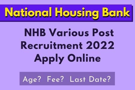 NHB Various Post Recruitment 2022 Apply Online for 27 Post