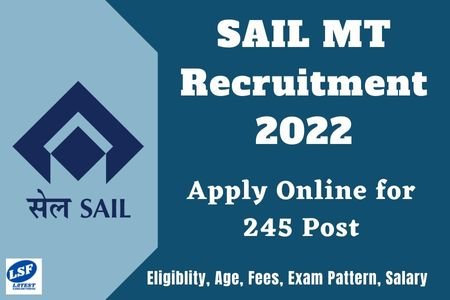 SAIL MT Recruitment 2022 Apply Online
