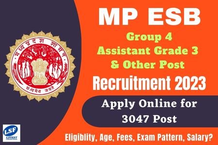 MP ESB Group 4 Assistant Grade 3 & Other Post Recruitment 2023