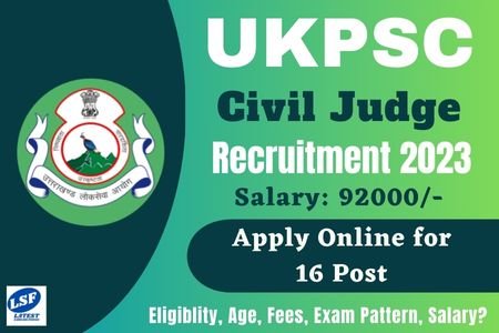 Uttarakhand UKPSC Civil Judges Recruitment 2023