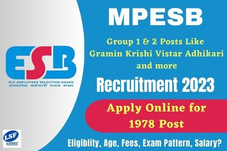MPESB Agriculture Post Recruitment 2023
